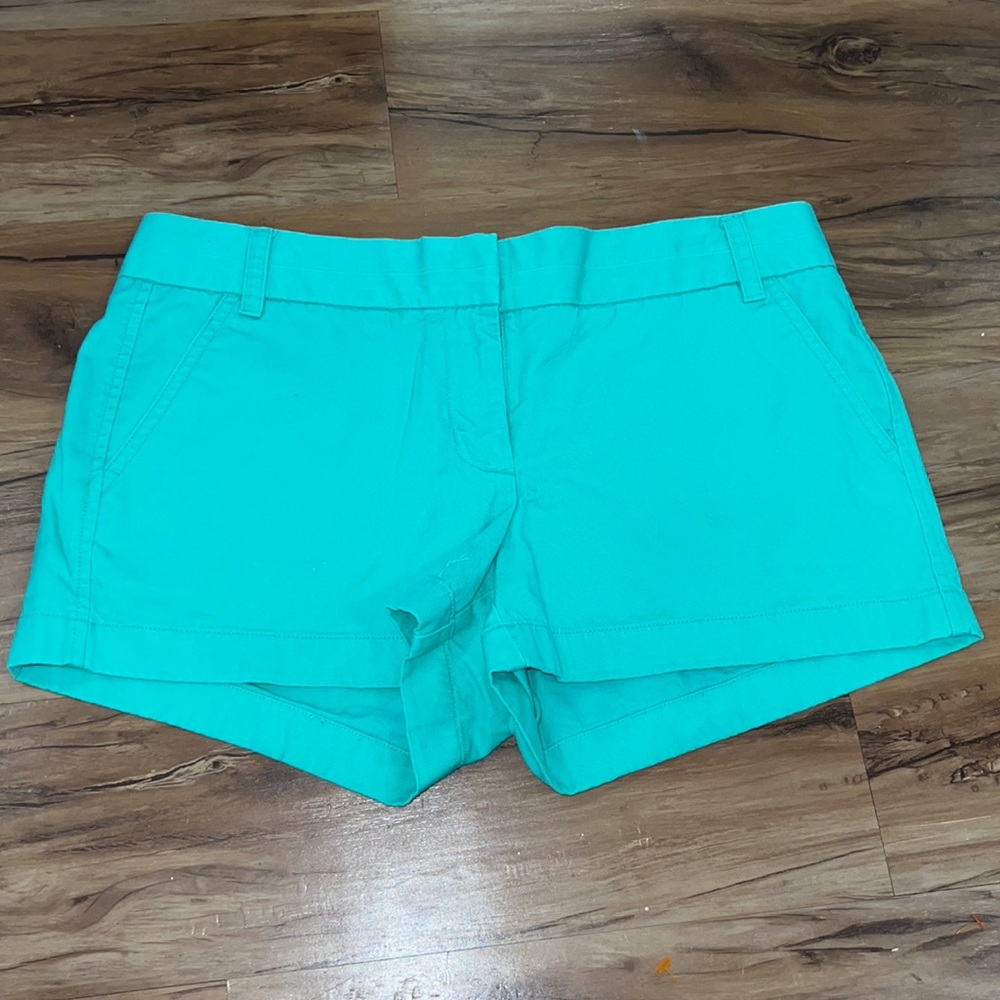 J crew mint green chino shorts